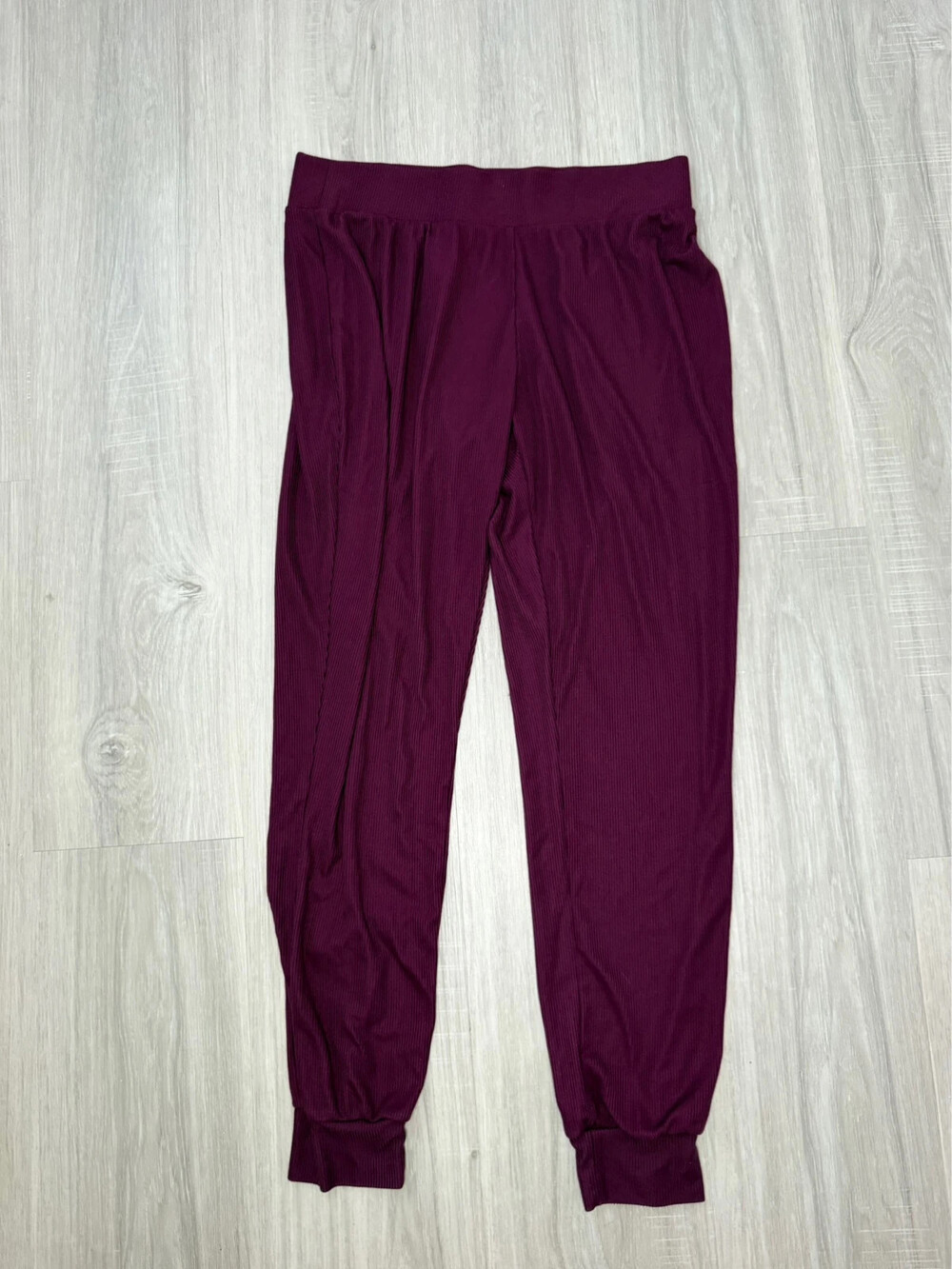 Victoria’s Secret Burgundy Ribbed Lounge Pajama Jogger Pants – Small